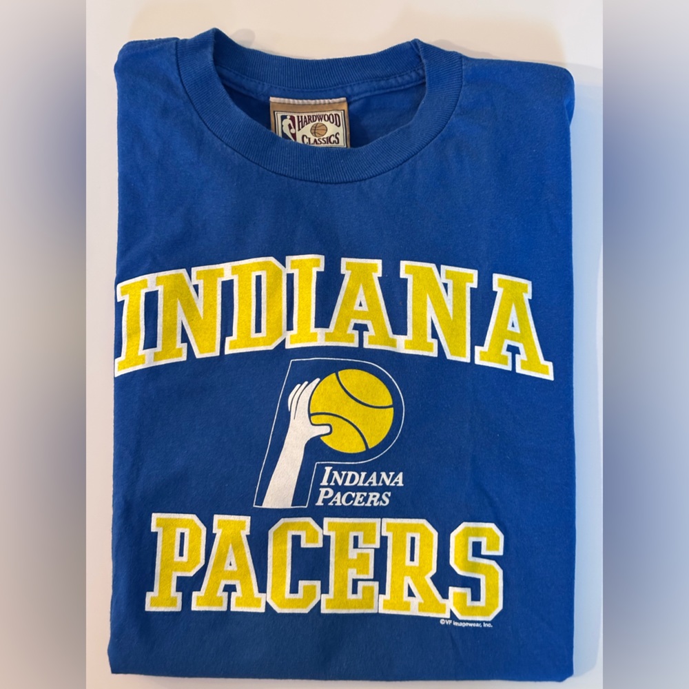 Hardwood Classics Indiana Pacers Blue Tee